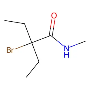 2-bromo-2-ethyl-N-methylbutanamide structure