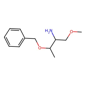 1-Methoxy-3-phenylmethoxybutan-2-amine structure