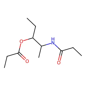 2-(Propanoylamino)pentan-3-yl propanoate structure