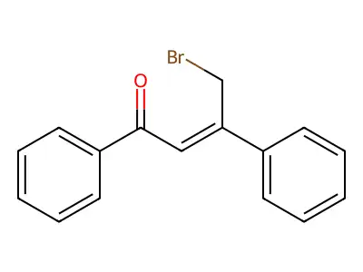 4-Bromo-1,3-diphenylbut-2-en-1-one structure