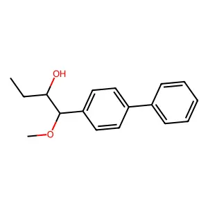 1-Methoxy-1-(4-phenylphenyl)butan-2-ol structure