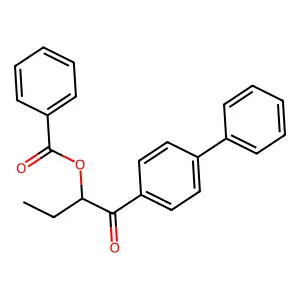 [1-Oxo-1-(4-phenylphenyl)butan-2-yl] benzoate structure
