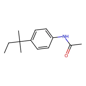 N-[4-(2-methylbutan-2-yl)phenyl]acetamide structure