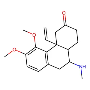 4a-ethenyl-5,6-dimethoxy-10-(methylamino)-1,2,4,9,10,10a-hex structure