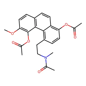 [4-[2-[Acetyl(methyl)amino]ethyl]-5-acetyloxy-6-methoxyphenanthren-1-yl] acetate structure