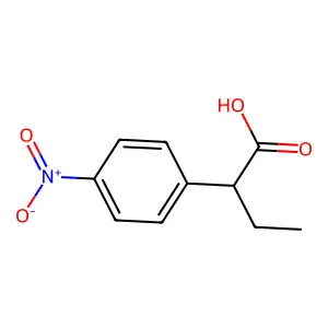 2-(4-Nitrophenyl)butyric acid structure