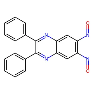 6,7-Dinitroso-2,3-diphenylquinoxaline structure