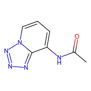 N-(tetrazolo[1,5-a]pyridin-8-yl)acetamide structure