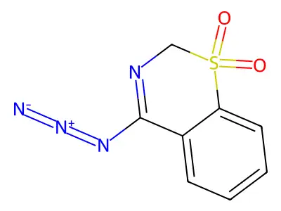 4-azido-2H-1lambda6,3-benzothiazine 1,1-dioxide structure