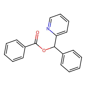 Phenyl(pyridin-2-yl)methyl benzoate structure
