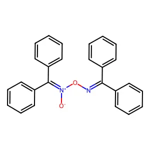 N-{[(Diphenylmethylidene)amino]oxy}(diphenyl)methanimine N-oxide structure