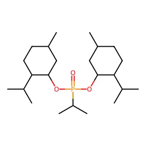 phosphonicacidbis[5-methyl-2- cyclohexyl]ester structure