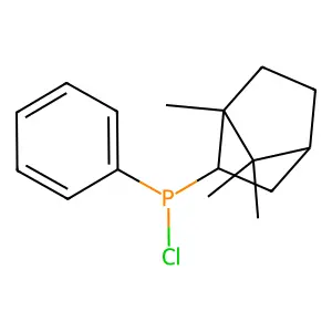 Phenyl(1,7,7-trimethylbicyclo[2.2.1]hept-2-yl)phosphinous chloride structure