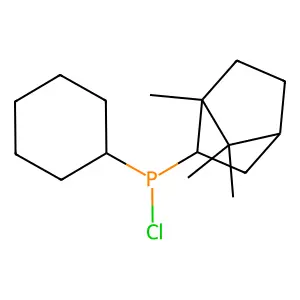 Chloro-cyclohexyl-(4,7,7-trimethyl-3-bicyclo[2.2.1]heptanyl)phosphane structure