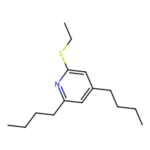 Pyridine, 2,4-dibutyl-6-(ethylthio)- structure