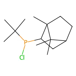Tert-butyl-chloro-(4,7,7-trimethyl-3-bicyclo[2.2.1]heptanyl)phosphane structure