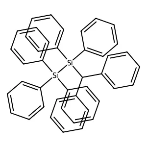 Disilane, (diphenylmethyl)pentaphenyl- structure