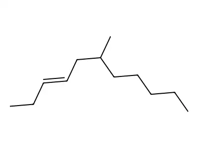 (E)-6-Methyl-3-undecene structure