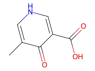 4-Hydroxy-5-methylpyridine-3-carboxylic acid structure