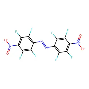 Azobenzene, 2,2',3,3',5,5',6,6'-octafluoro-4,4'-dinitro- structure