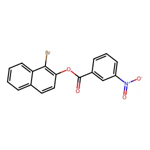 1-Bromo-2-naphthyl 3-nitrobenzoate structure