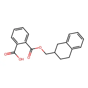 2-{[(1,2,3,4-Tetrahydronaphthalen-2-yl)methoxy]carbonyl}benzoic acid structure