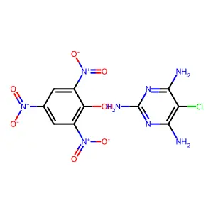 5-Chloropyrimidine-2,4,6-triamine; 2,4,6-trinitrophenol structure