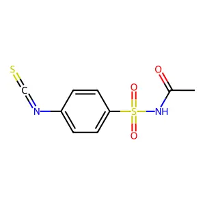N-(4-isothiocyanatophenyl)sulfonylacetamide structure