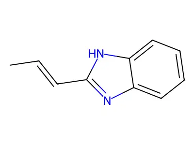 2-prop-1-enyl-1H-benzimidazole structure
