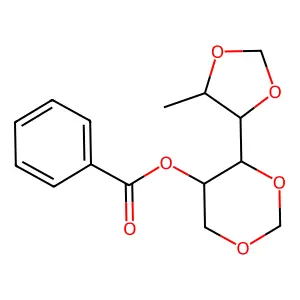 [4-(5-Methyl-1,3-dioxolan-4-yl)-1,3-dioxan-5-yl] benzoate structure