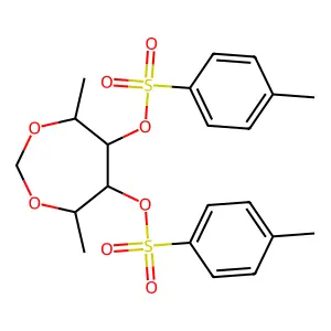 1-Desoxy-3,4-ditosyl-2,5-methylene-l-rhamnitol structure