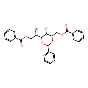 1,6-Di-O-benzoyl-2,4-O-benzylidenehexitol structure