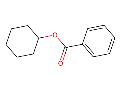 Benzoic acid, 4-methoxy-, cyclohexyl ester structure