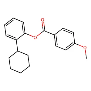 (2-Cyclohexylphenyl) 4-methoxybenzoate structure