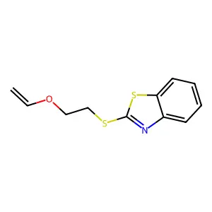 2-(2-Ethenoxyethylsulfanyl)-1,3-benzothiazole structure