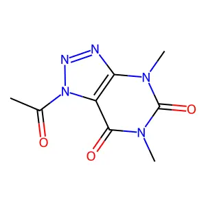 1-Acetyl-4,6-dimethyltriazolo[4,5-d]pyrimidine-5,7-dione structure