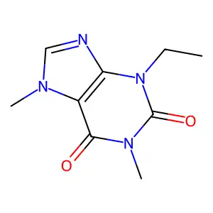 3-Ethyl-1,7-dimethyl-purine-2,6-dione structure
