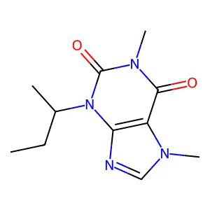 3-Butan-2-yl-1,7-dimethylpurine-2,6-dione structure