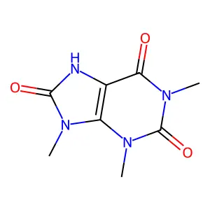 7,9-dihydro-1,3,9-trimethyl-1H-purine-2,6,8(3H)-trione structure