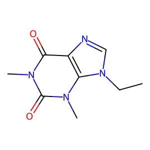 1,3-Dimethyl-9-ethylxanthine structure