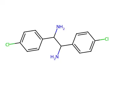 (1R,2S)-1,2-bis(4-chlorophenyl)ethane-1,2-diamine structure