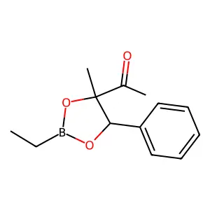 1-(2-Ethyl-4-methyl-5-phenyl-1,3,2-dioxaborolan-4-yl)ethanone structure