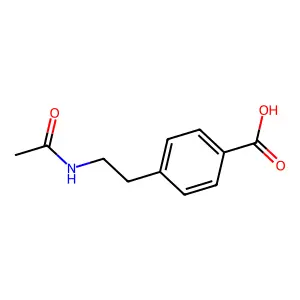 4-(2-Acetamidoethyl)benzoic acid structure
