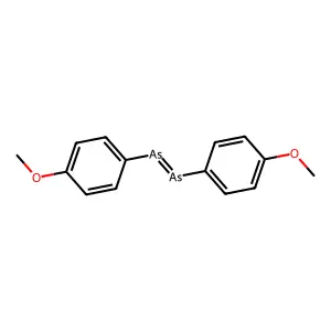 (4-Methoxyphenyl)-(4-methoxyphenyl)arsanylidenearsane structure