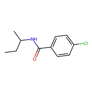 N-(butan-2-yl)-4-chlorobenzamide structure