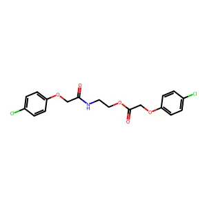 2-[[2-(4-Chlorophenoxy)acetyl]amino]ethyl 2-(4-chlorophenoxy)acetate structure