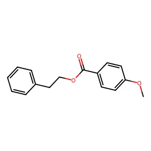 2-Phenylethyl 4-methoxybenzoate structure