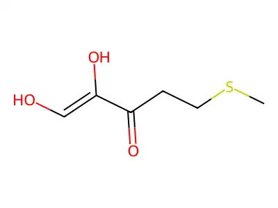 1,2-Dihydroxy-5-(methylthio)pent-1-en-3-one structure