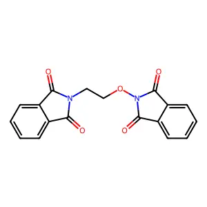 2-[2-(1,3-Dioxoisoindol-2-yl)oxyethyl]isoindole-1,3-dione structure