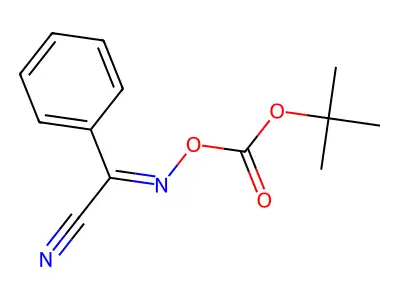 2-(tert-Butoxycarbonyloximino)-2-phenylacetonitrile structure